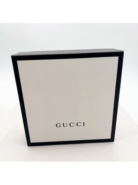 GUCCI Black & White Empty Gift Box - 9" x 9" x 2.75"